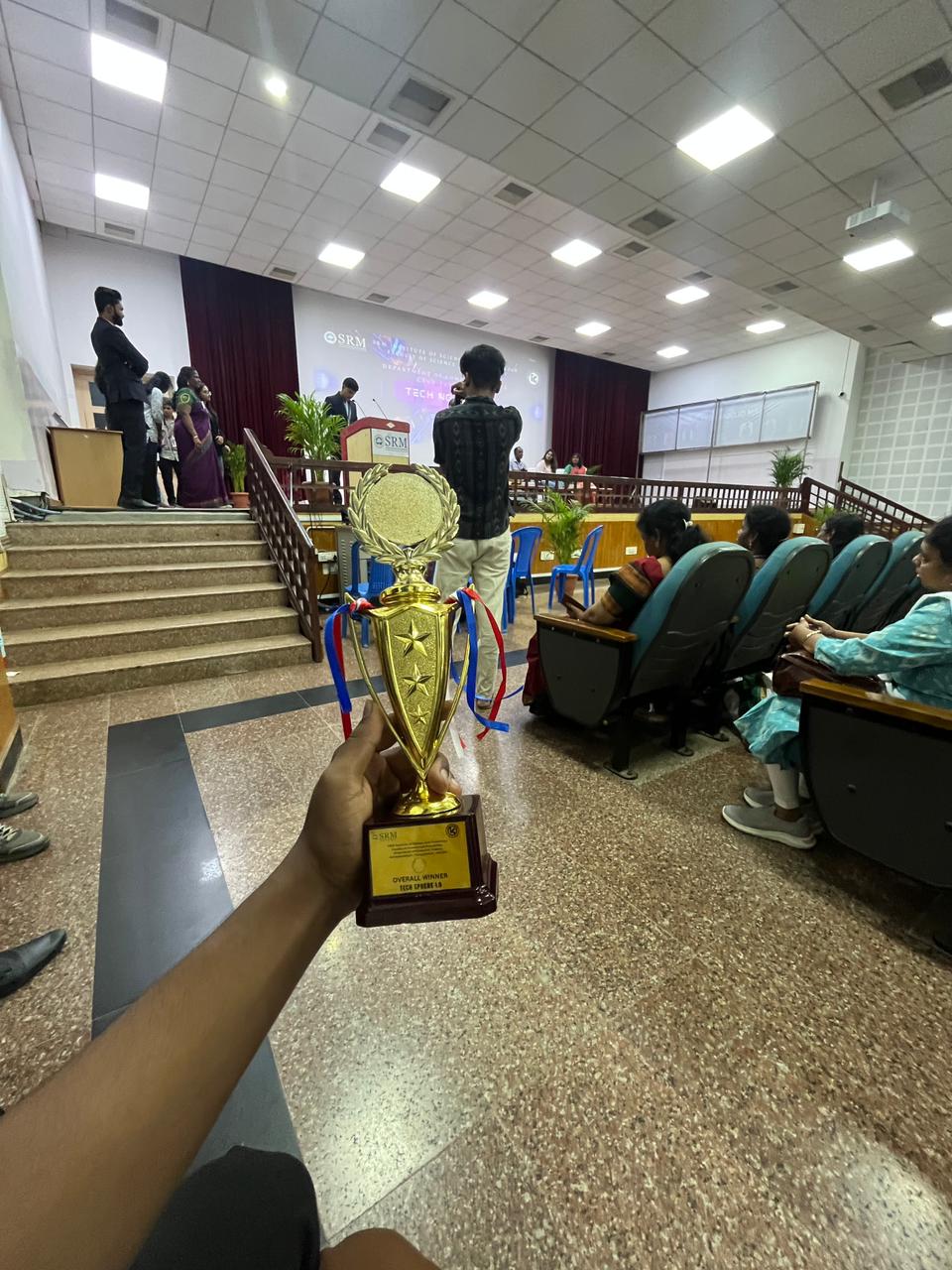 Tech Sphere 1.0 overall winner trophy
